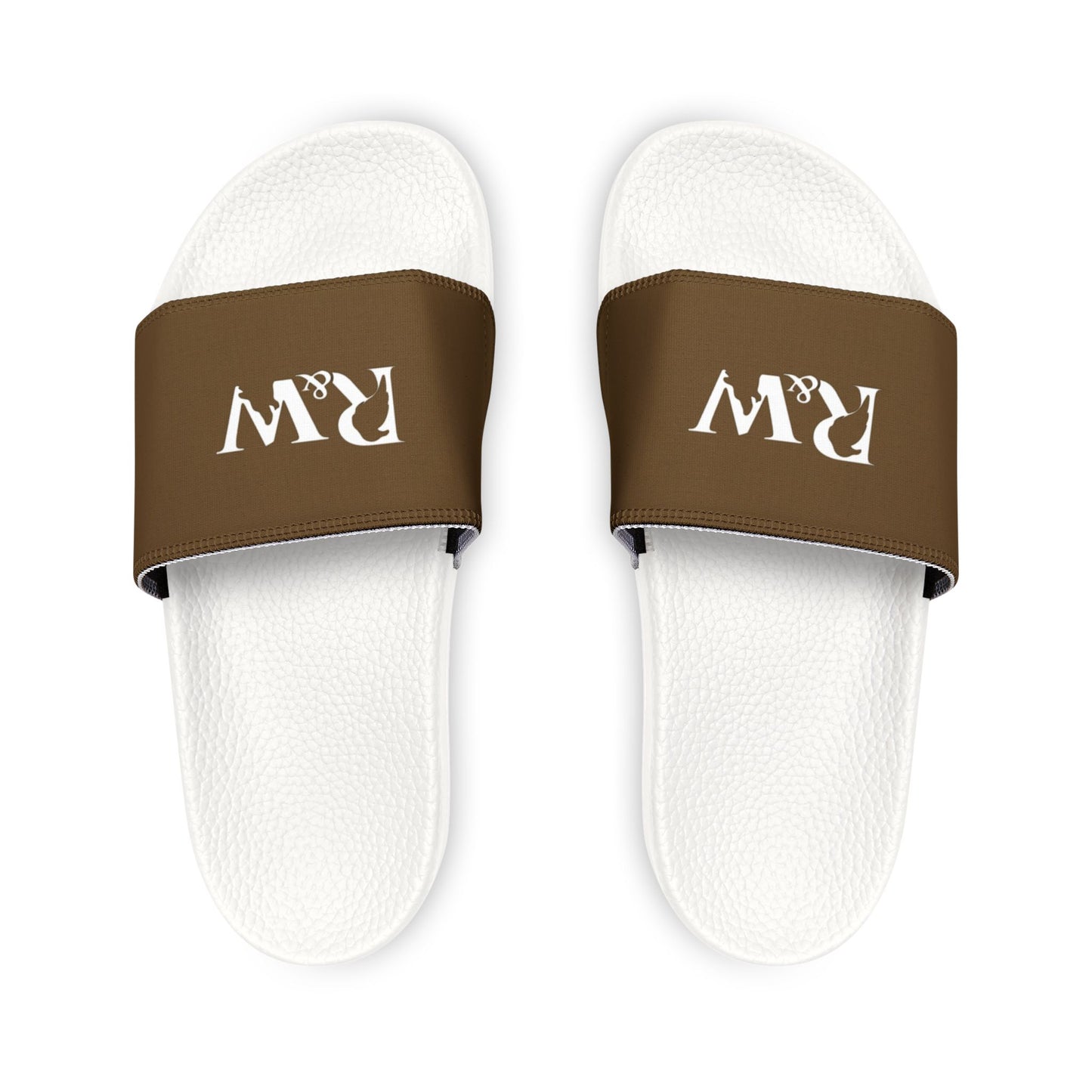 R&W Men's Slide Sandals — Maduro Marrón Casual Pool & Beach Slides