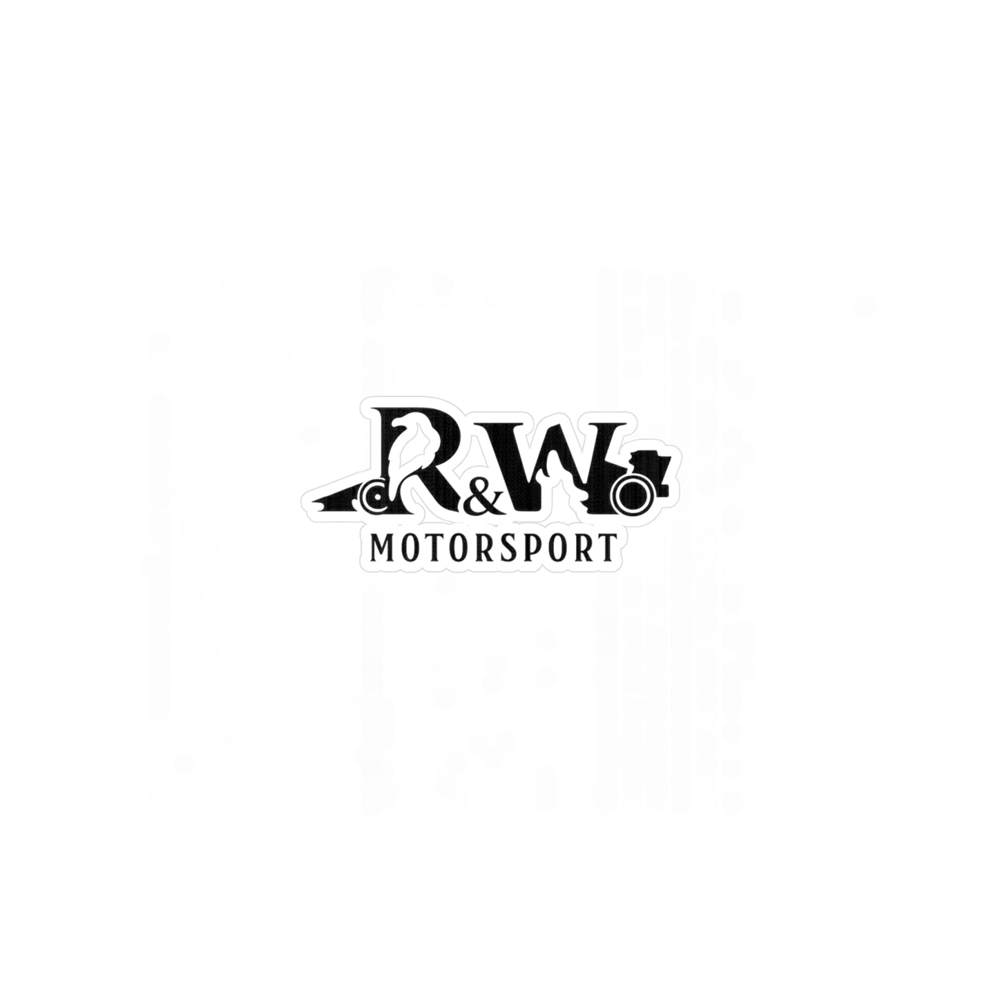 R&W Motorsport Vinyl Sticker (black) — Laptop Decal