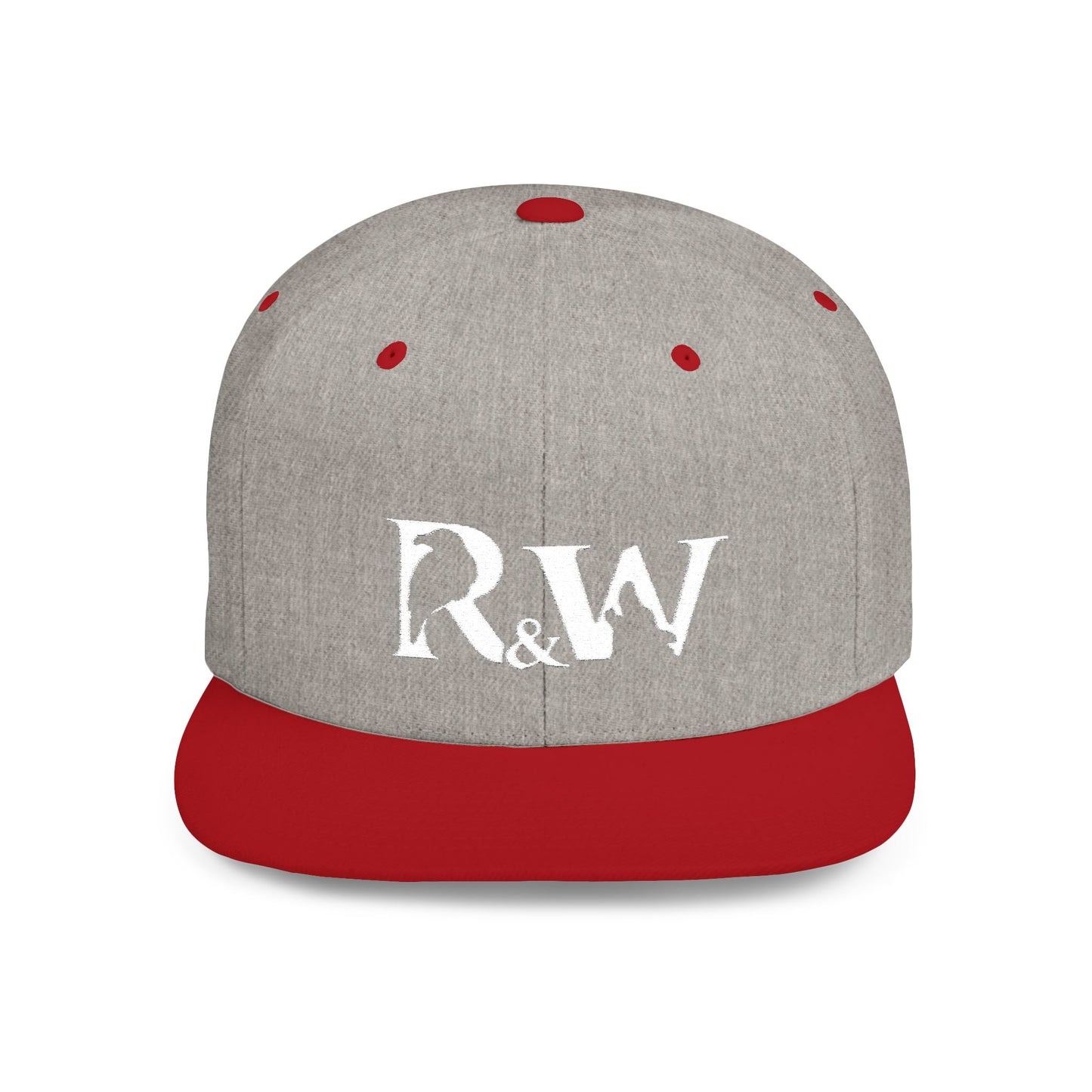 R&W Athletics Distressed Logo Snapback Hat
