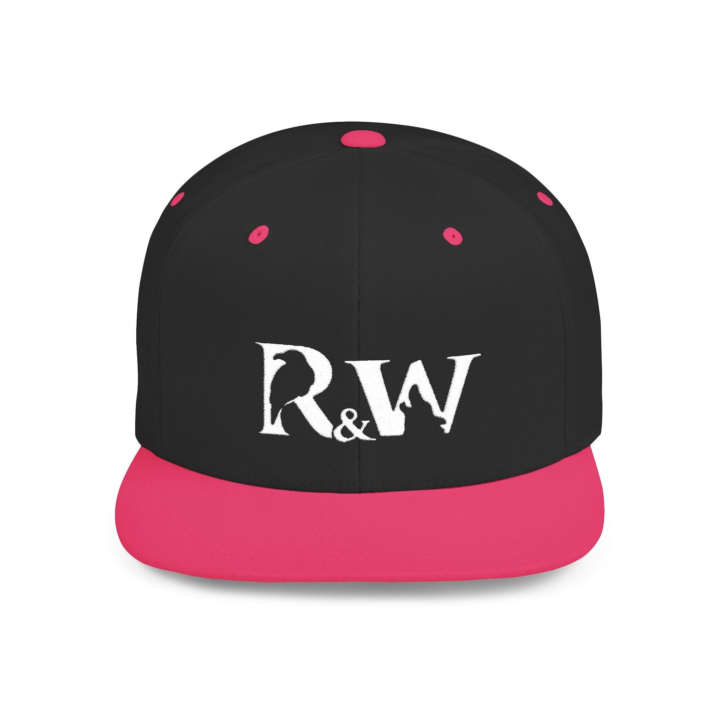 R&W Athletics Distressed Logo Snapback Hat