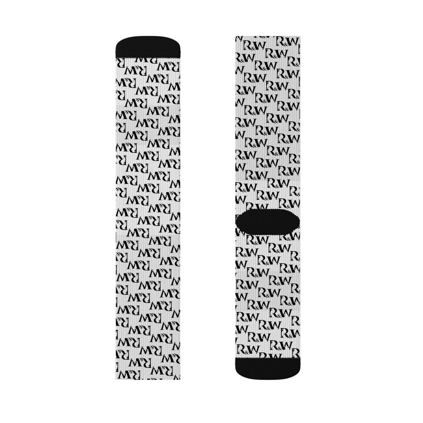 Monogram Pattern Socks —Panda Crew Socks