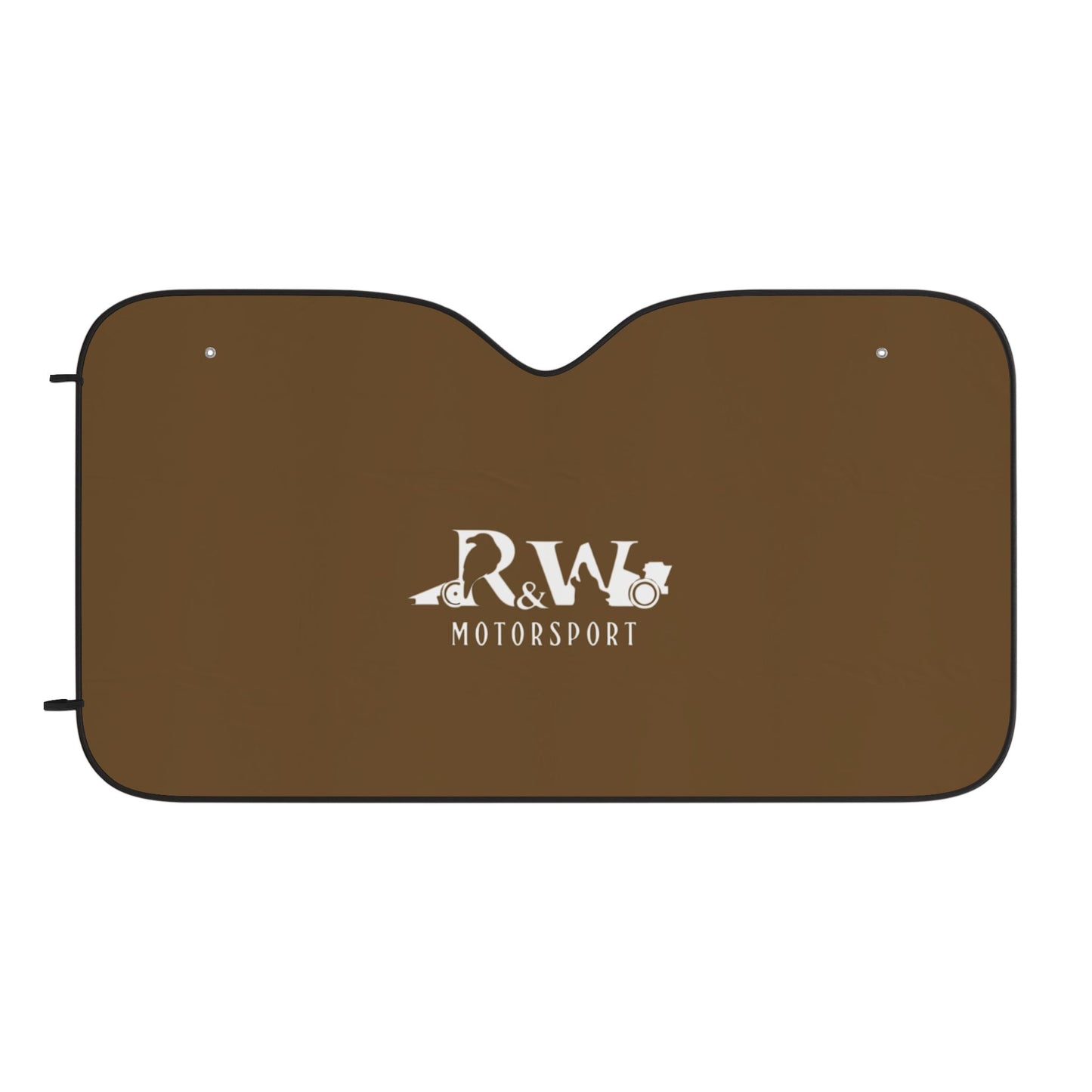 R&W Motorsport Car Sun Shade — Brown