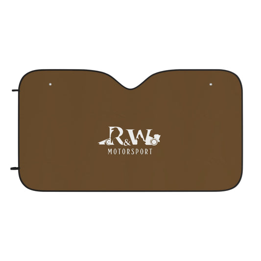 R&W Motorsport Car Sun Shade — Brown