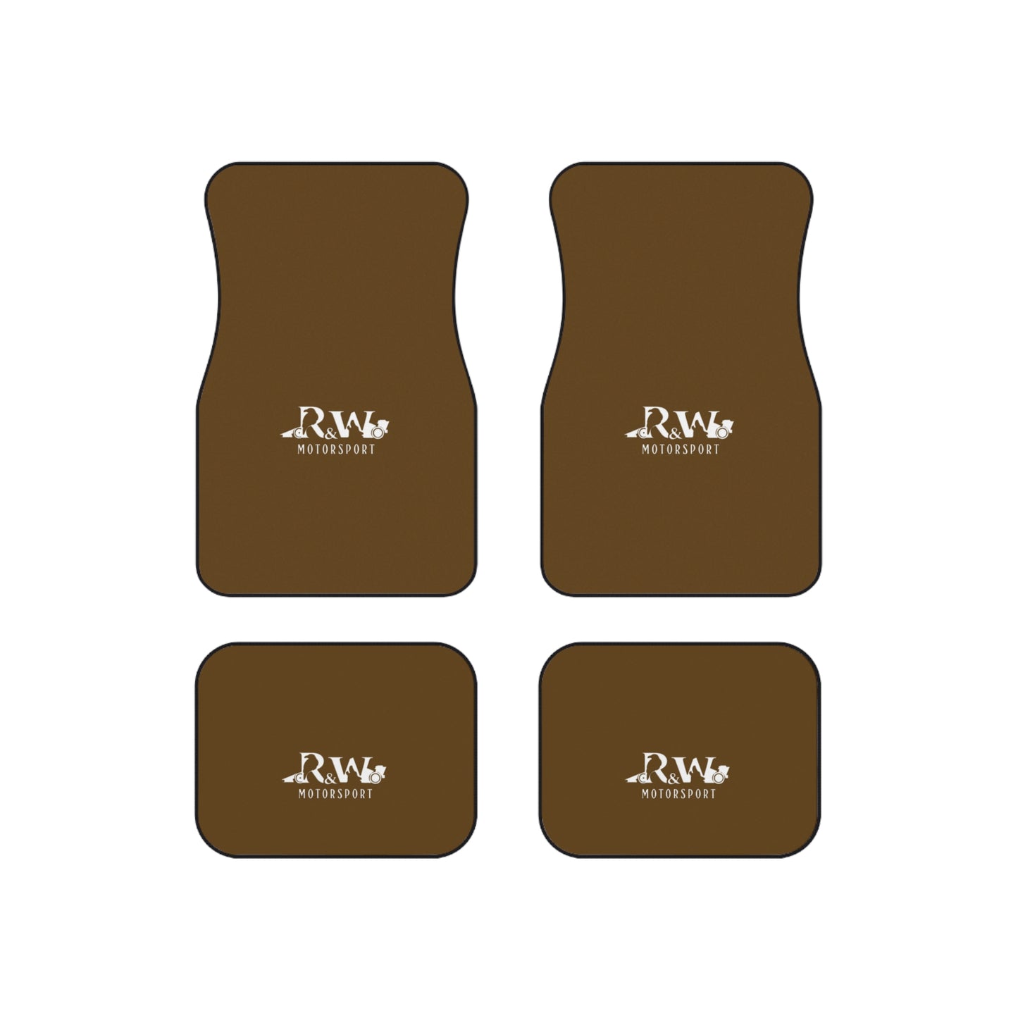 R&W Motorsport Car Mats (Maduro Marrón Set of 4)