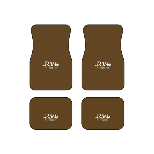 R&W Motorsport Car Mats (Maduro Marrón Set of 4)