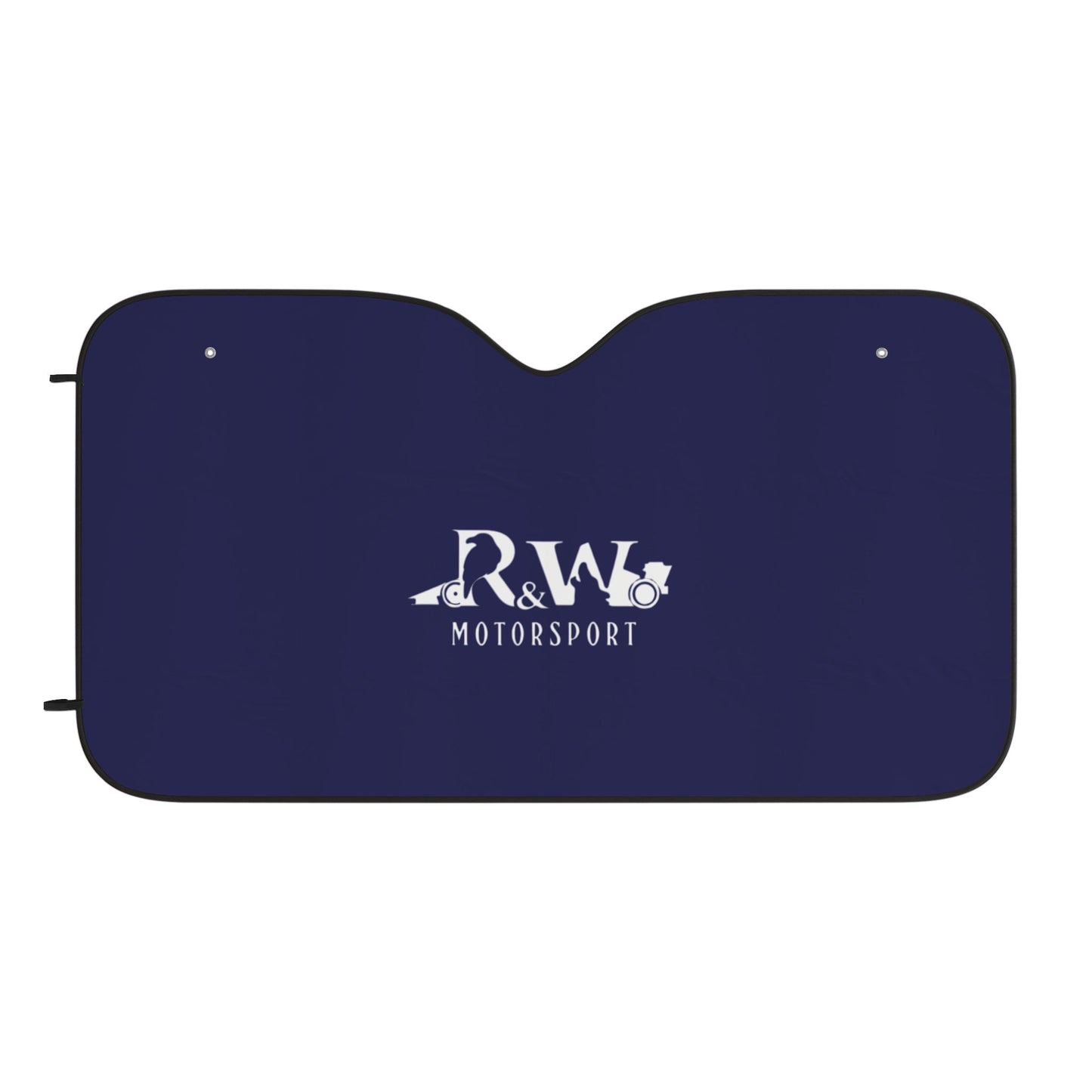 R&W Motorsport Car Sun Shade — Navy
