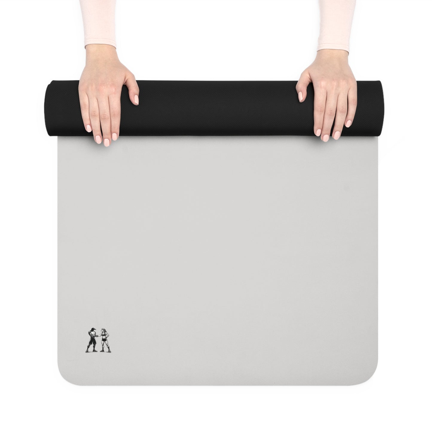 Rubber Yoga Mat — Minimal Wolf Grey Yoga Mat