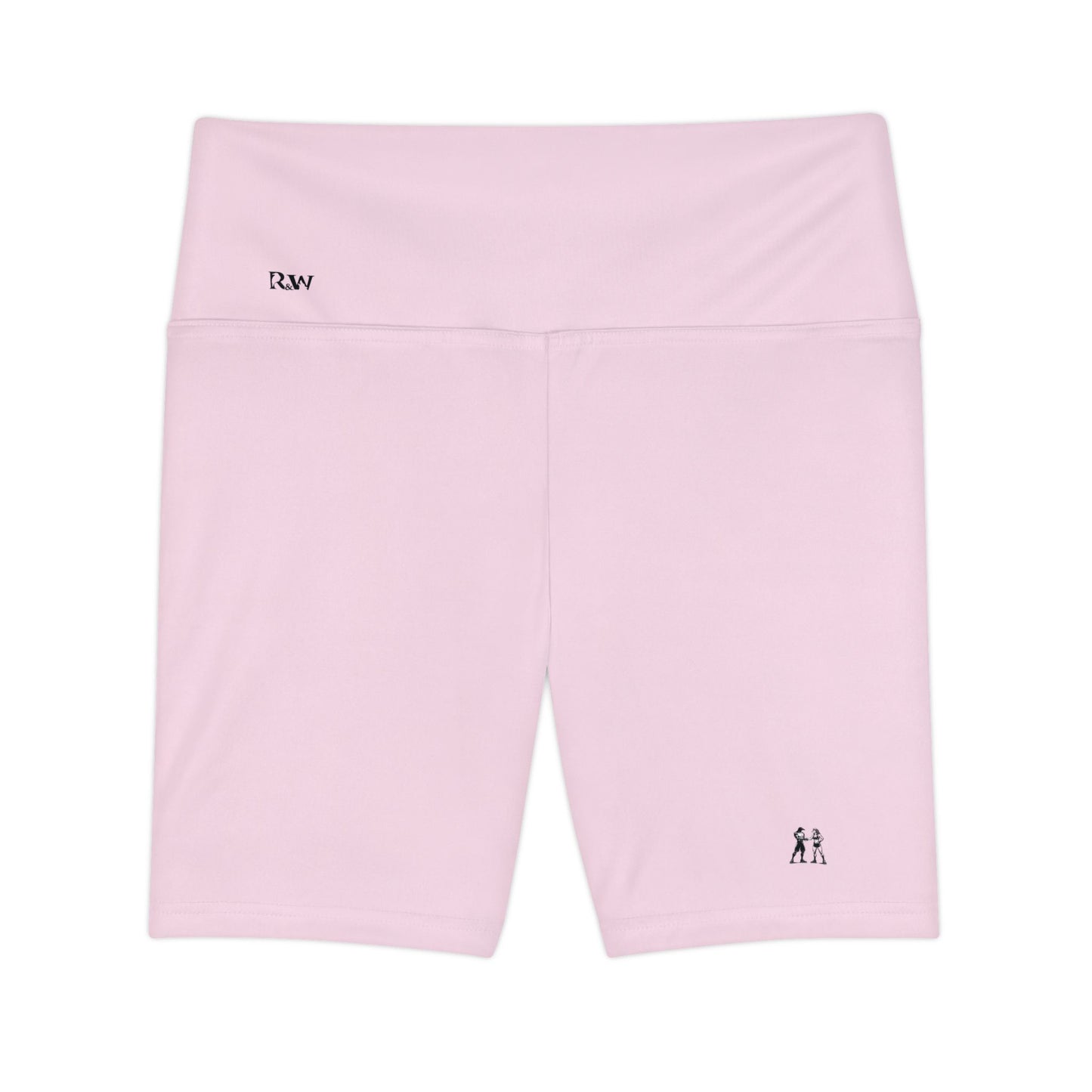 Women's Performance Pink High-Waist Workout Shorts — Minimal Fitness Biker Shorts