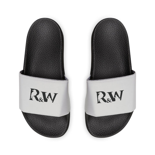 R&W Men's Slide Sandals — Wolf Grey Casual Pool & Beach Slides
