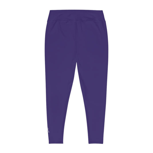R&W Women's Plus Size Leggings — Minimalist Logo Raven