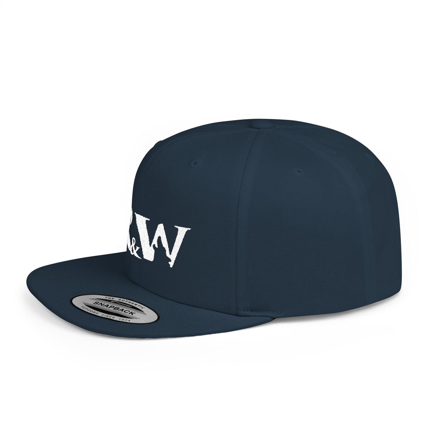 R&W Athletics Distressed Logo Snapback Hat