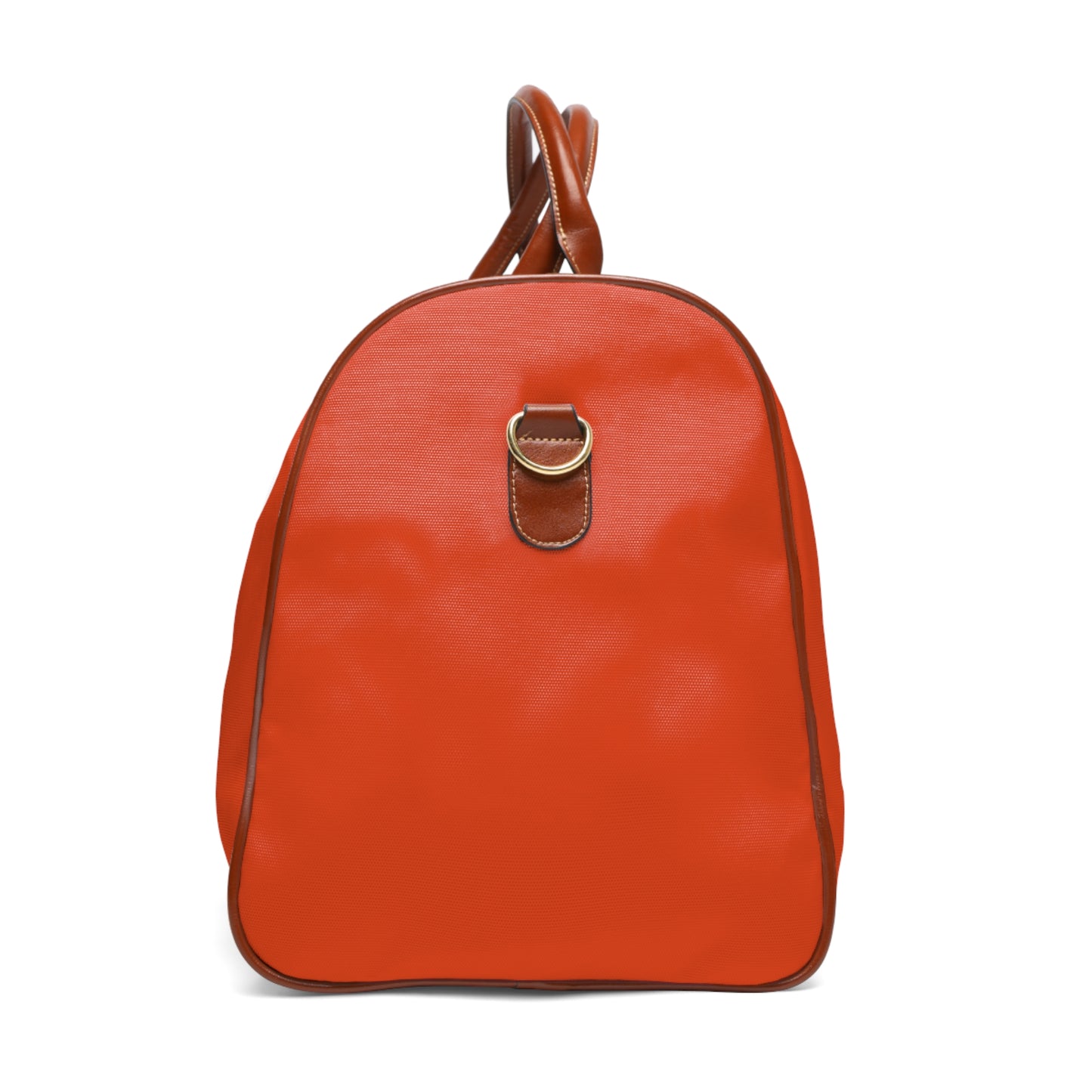 Monogram Waterproof Travel Duffle Bag – Rojo Rugiente I with Brown Trim