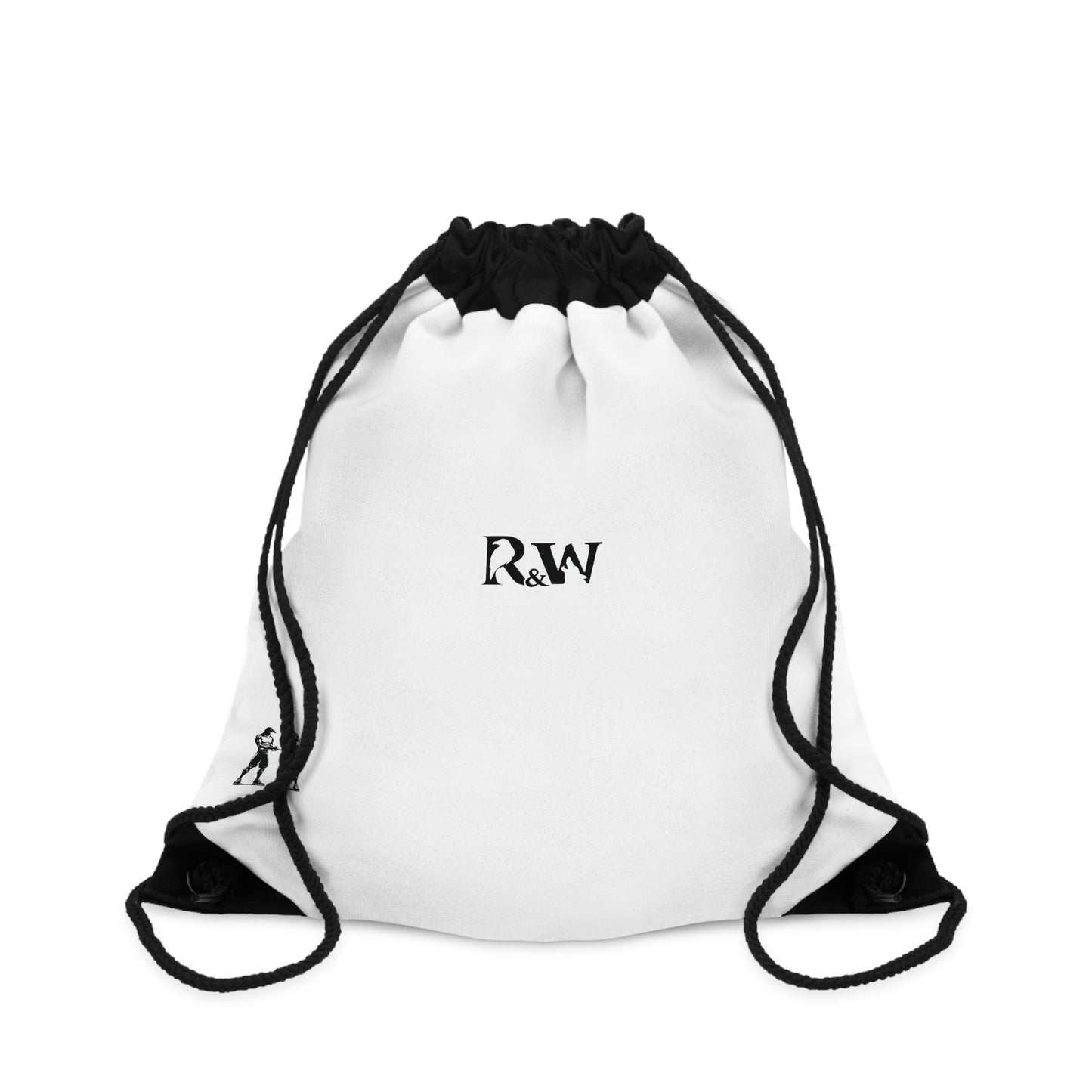 Monogram Drawstring Bag — Minimalist Panda Gym Sack