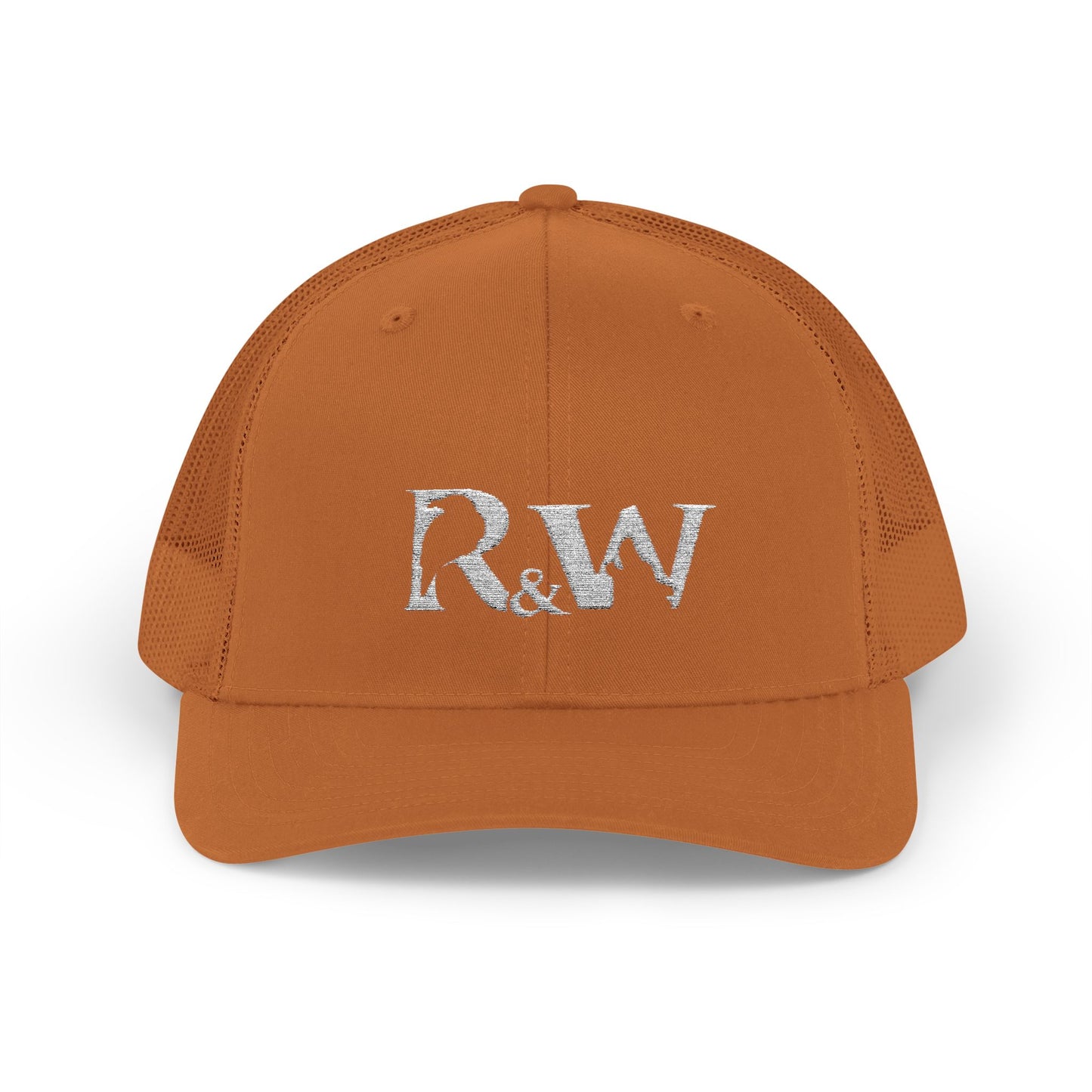 Copy of R&W Athletics Embroidered Mesh Trucker Cap — Vintage Snapback Mesh Hat