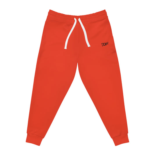 R&W Athletics Minimalist Logo Jogger Sweatpants (Rojo Rugiente I)