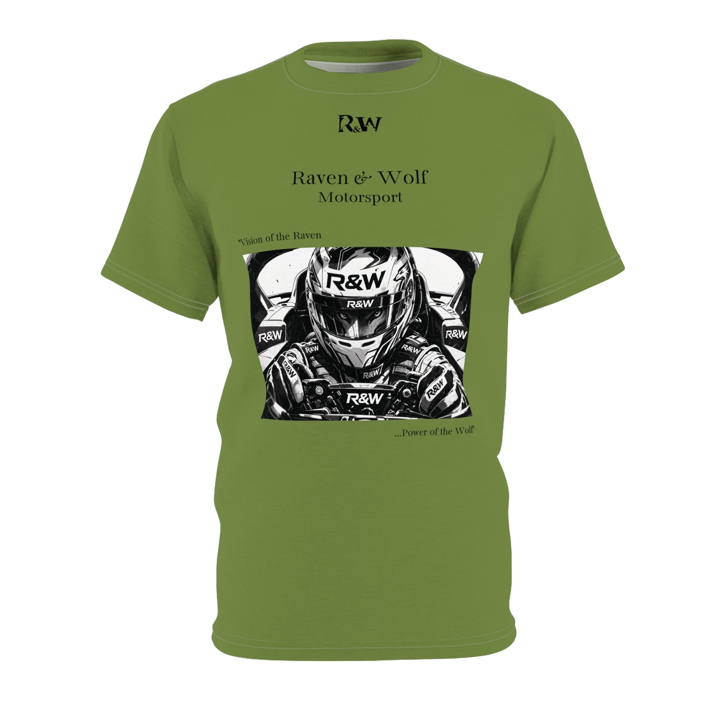 R&W Motorsport "Team Motto" Graphic Tee — Tomillo Tranquilo Vintage Gothic Comic Panel T-Shirt