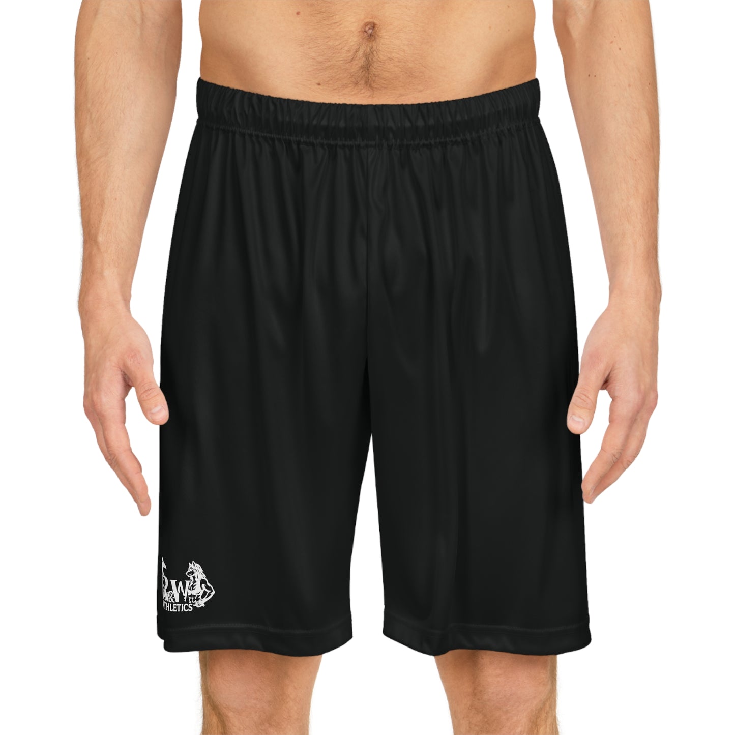 R&W Athletics Teamwork Logo Basketball Shorts—Tarmac Black