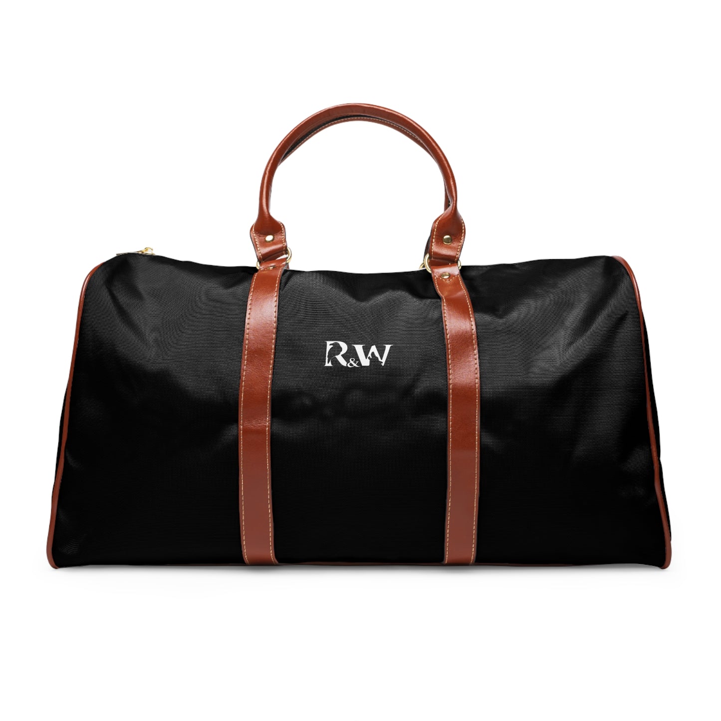 Monogram Waterproof Travel Duffle Bag – Tarmac Black with Brown Trim