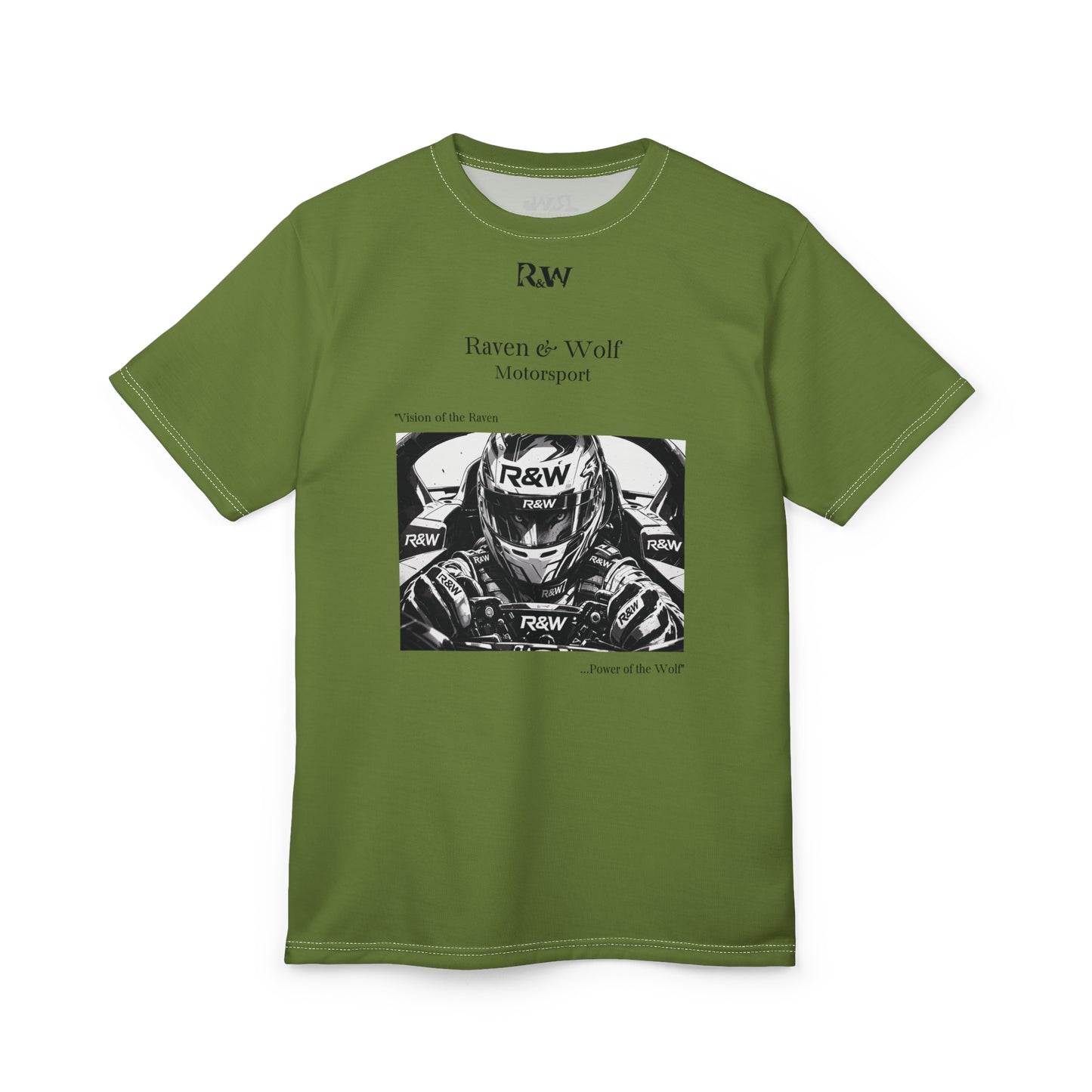 R&W Motorsport "Team Motto" Graphic Tee — Tomillo Tranquilo Vintage Gothic Comic Panel T-Shirt