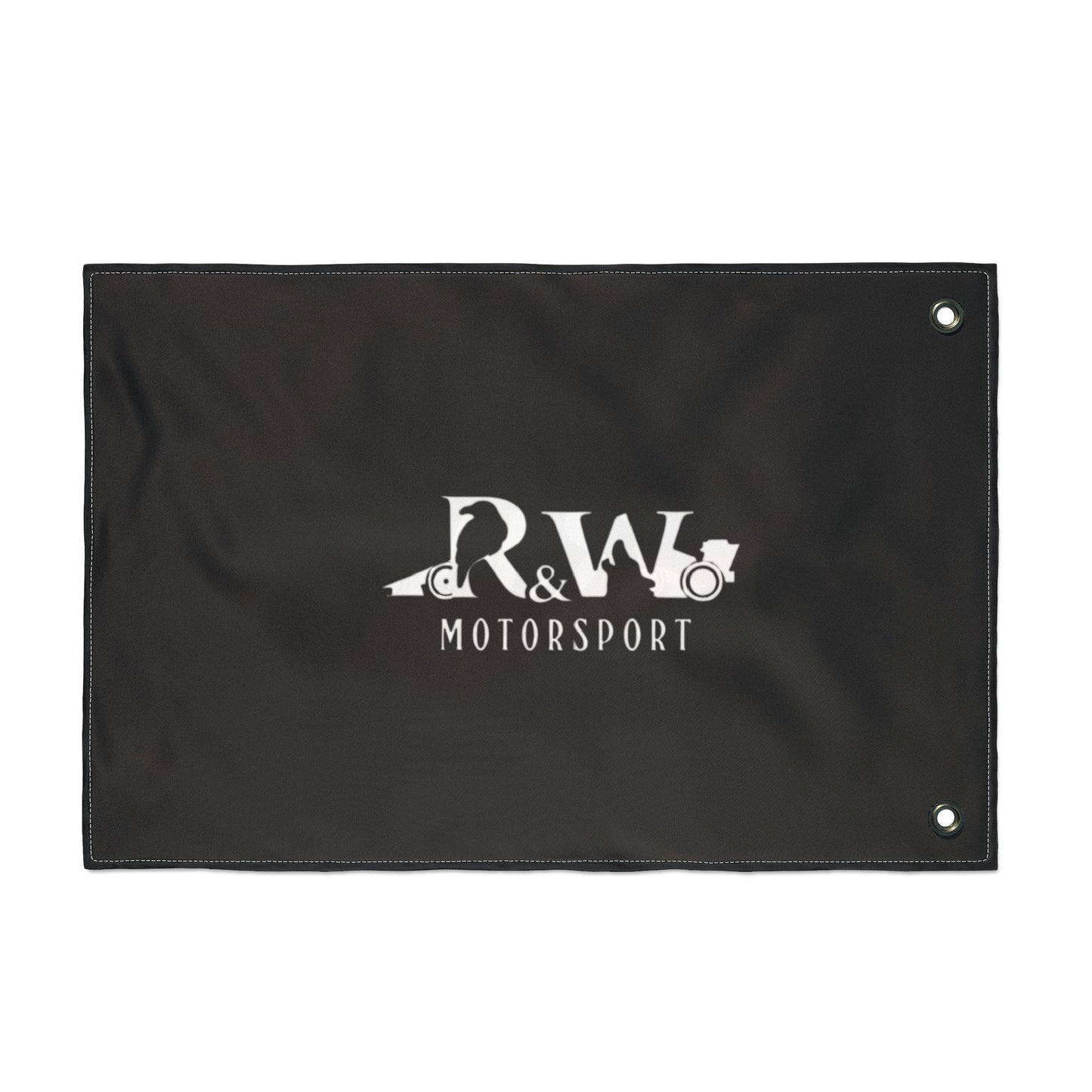 R&W Motorsport Team Flag (Tarmac Black)
