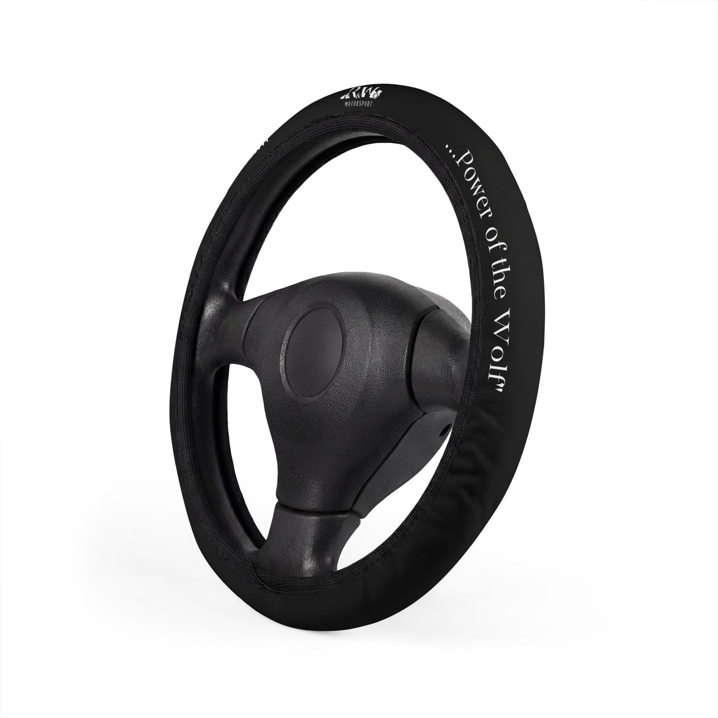R&W Motorsport Team Motto "Tarmac Black" Steering Wheel Cover