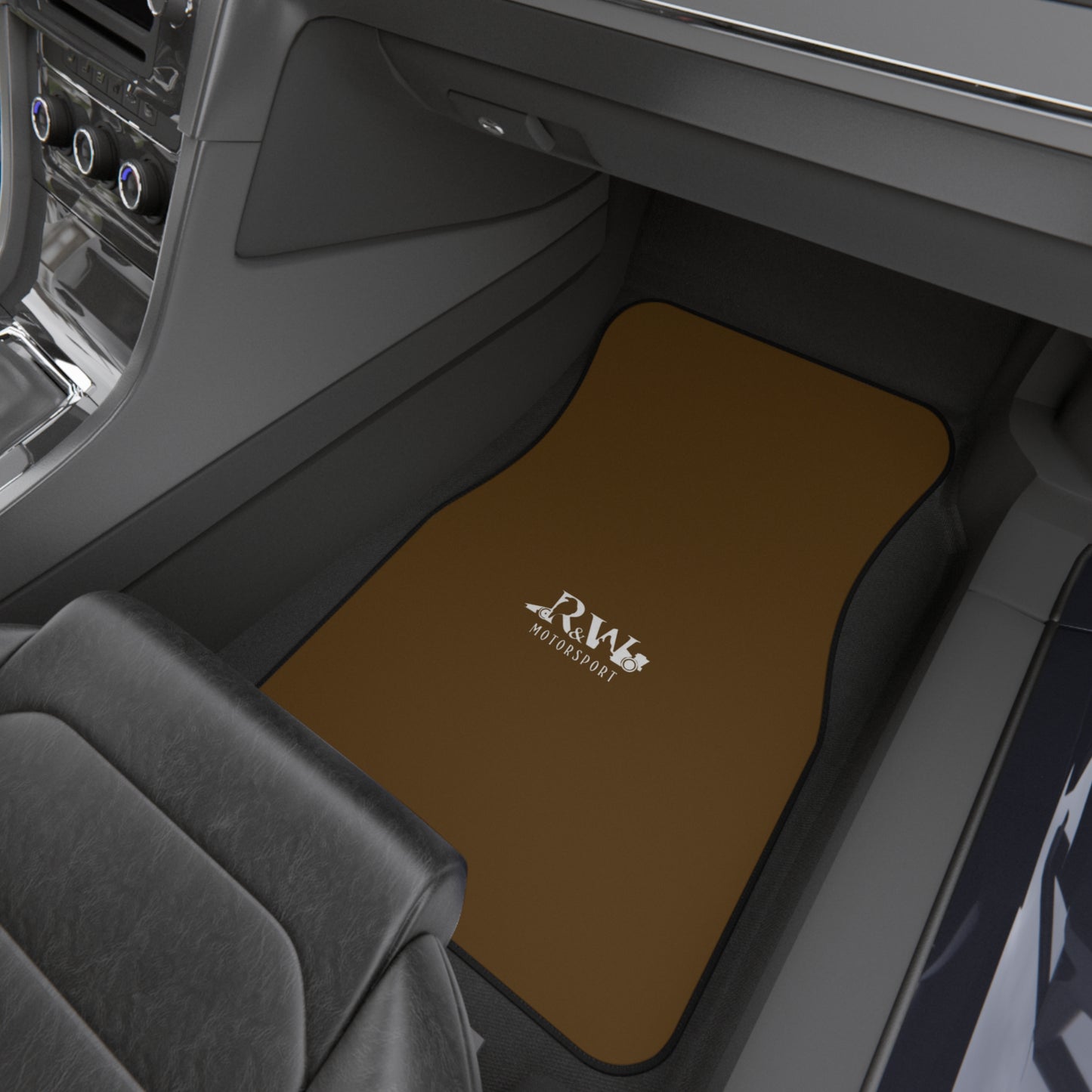 R&W Motorsport Front Car Mats – Maduro Marrón (Front Pair Only)