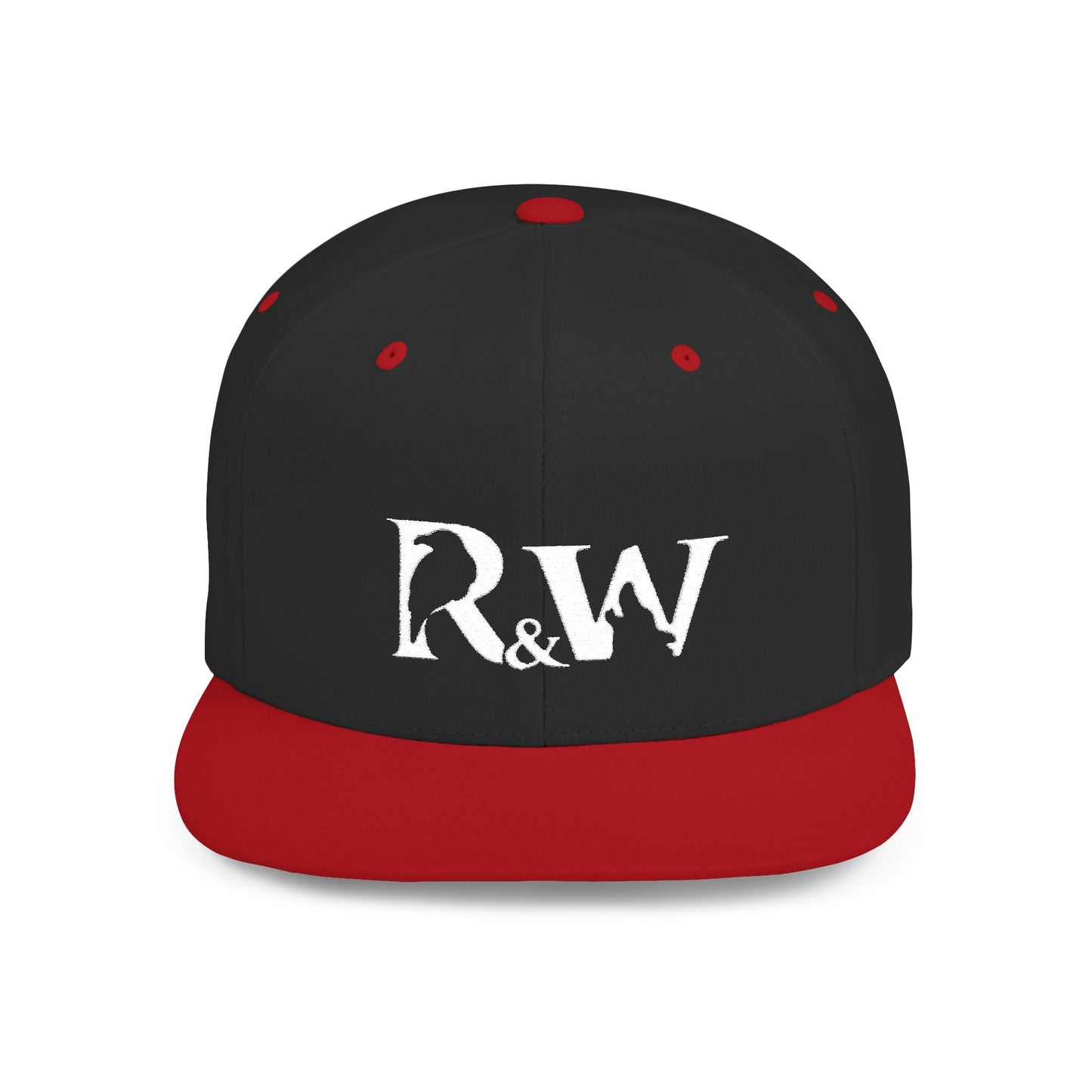 R&W Athletics Distressed Logo Snapback Hat