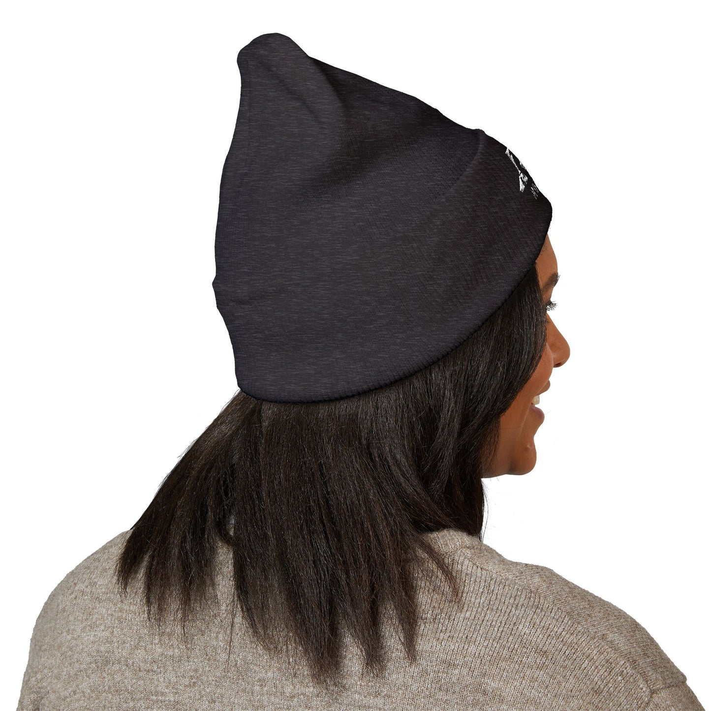 R&W Motorsport Embroidered Cuffed Beanie — Racing Logo Knit Hat