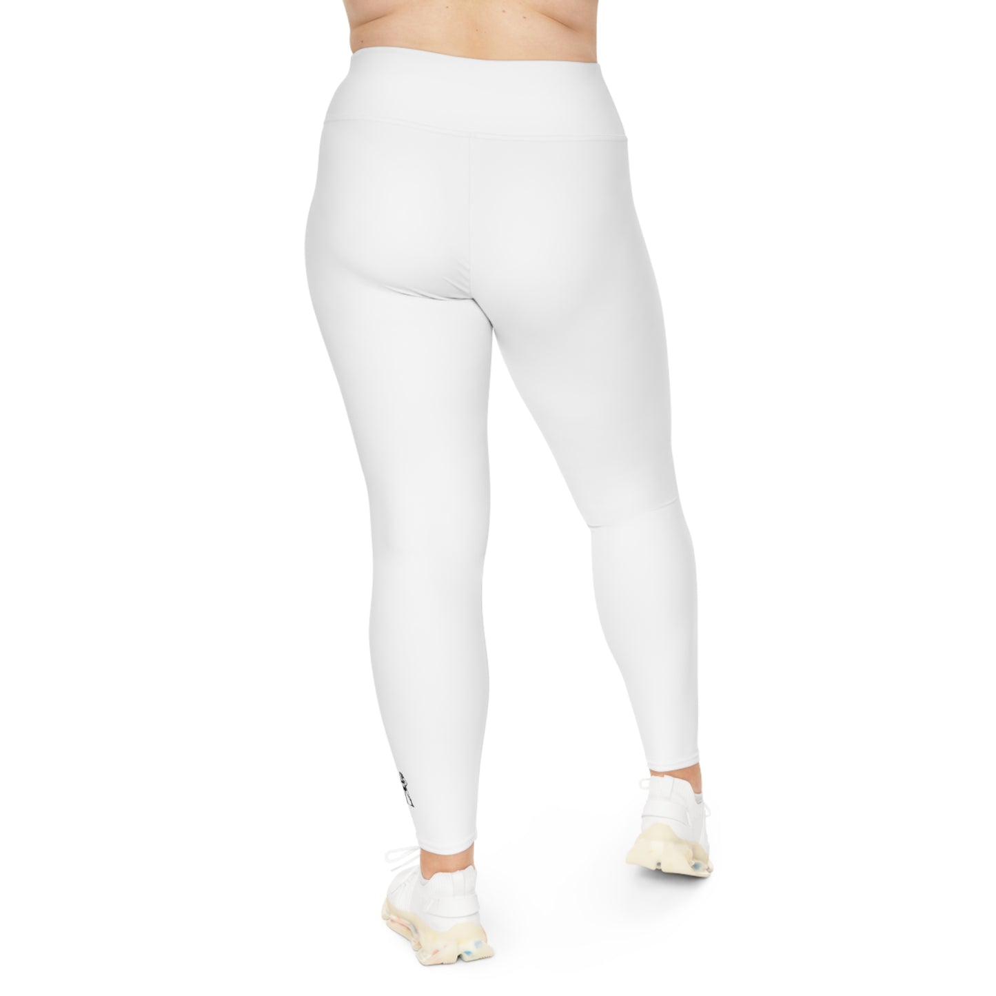 R&W Women's Plus Size Leggings — Minimalist Logo Panda