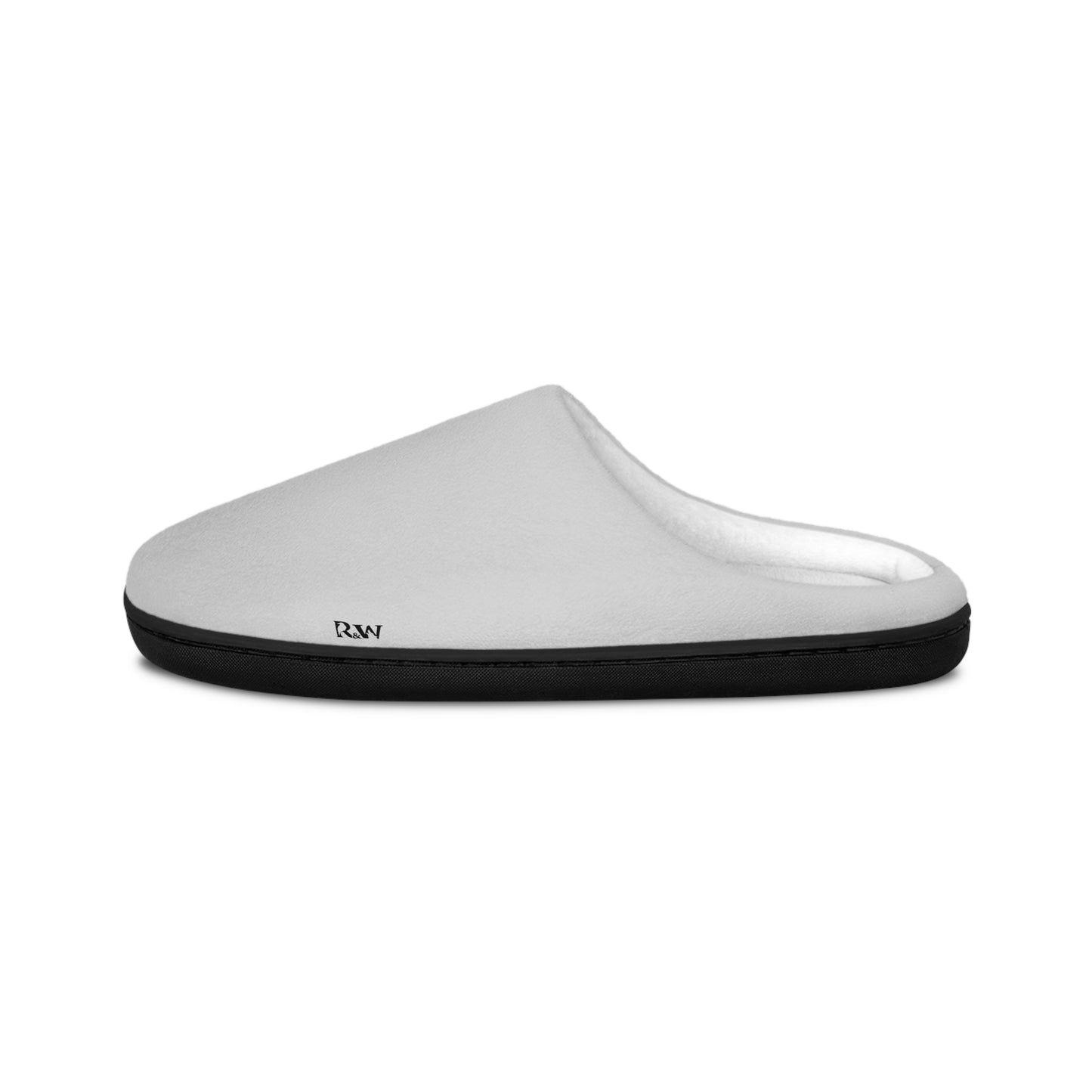 Indoor Slippers — Wolf Grey Small Logo Cozy House Shoes for Women
