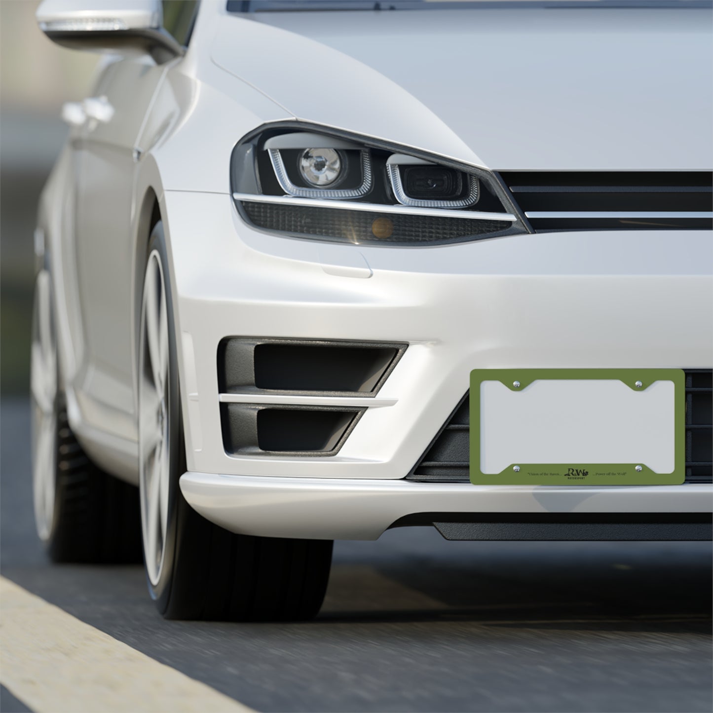 R&W Motorsport License Plate Frame — (Tomillo Tranquilo Finish)