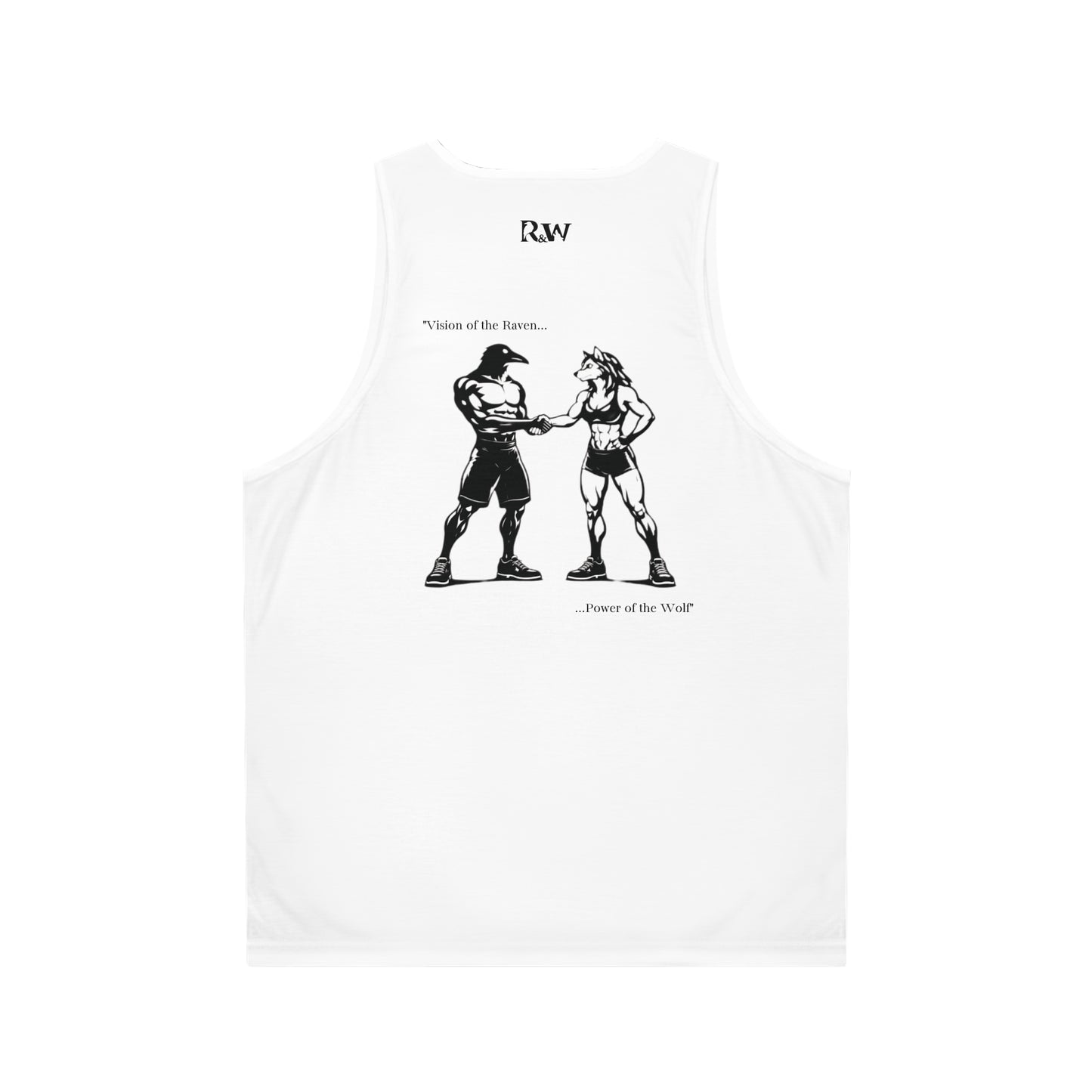 R&W Athletics "Origin Story" Comic-Style Fitness Tank Top — Panda