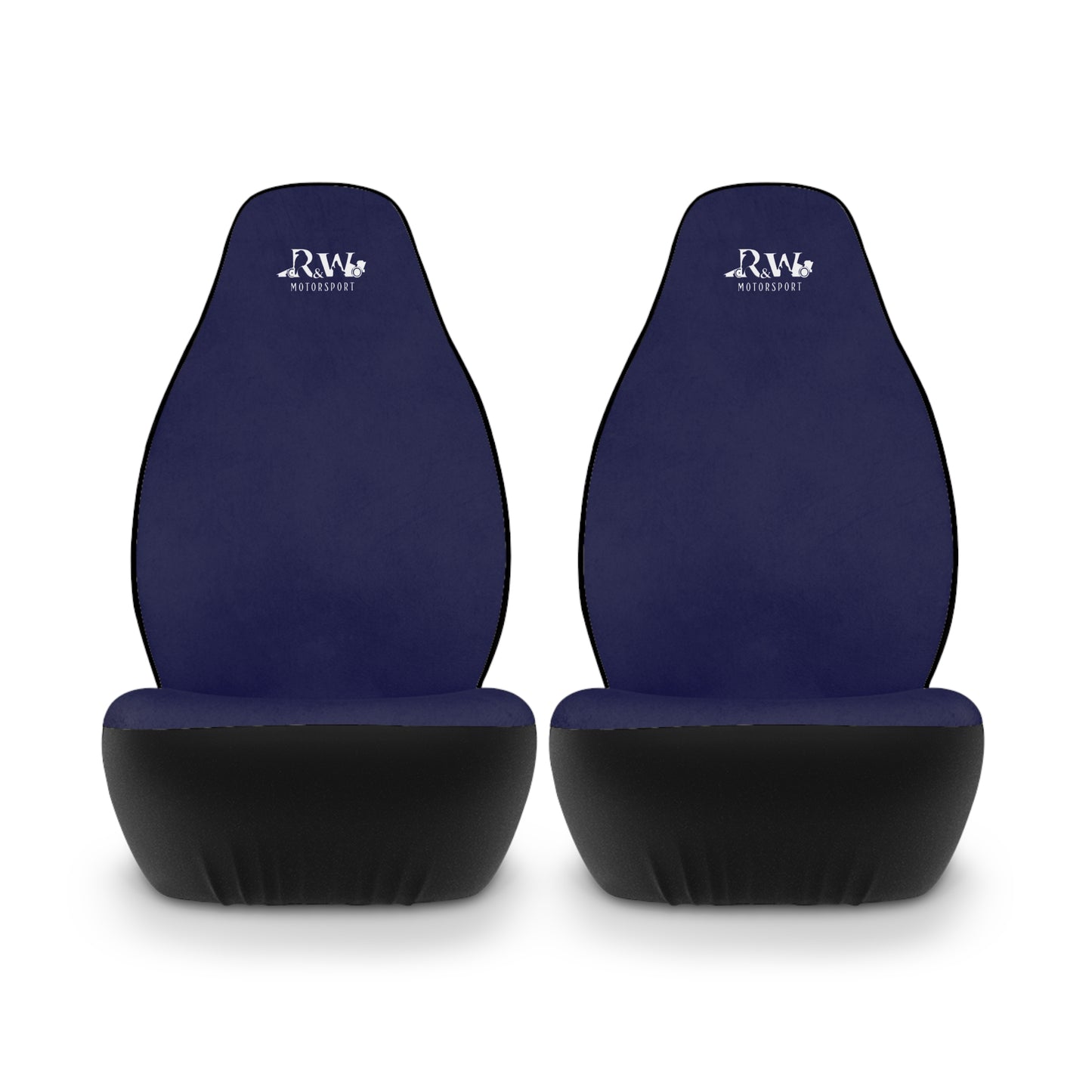 R&W Motorsport Car Seat Covers — Universal Front Seat Protectors Noble Navy