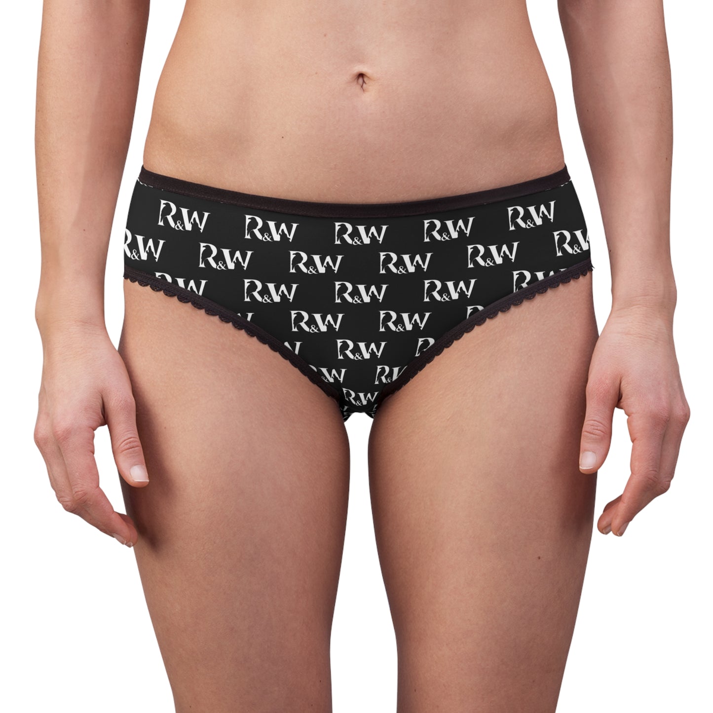 Women's Pattern Briefs — Tarmac Black