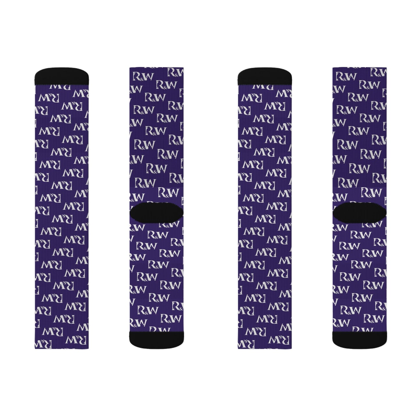 Monogram Pattern Socks — Raven Crew Socks
