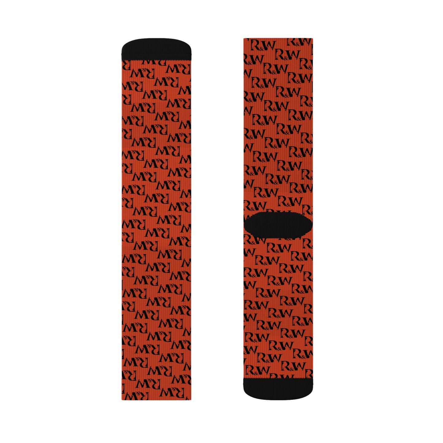 Monogram Pattern Socks — Rojo Rugiente I Crew Socks