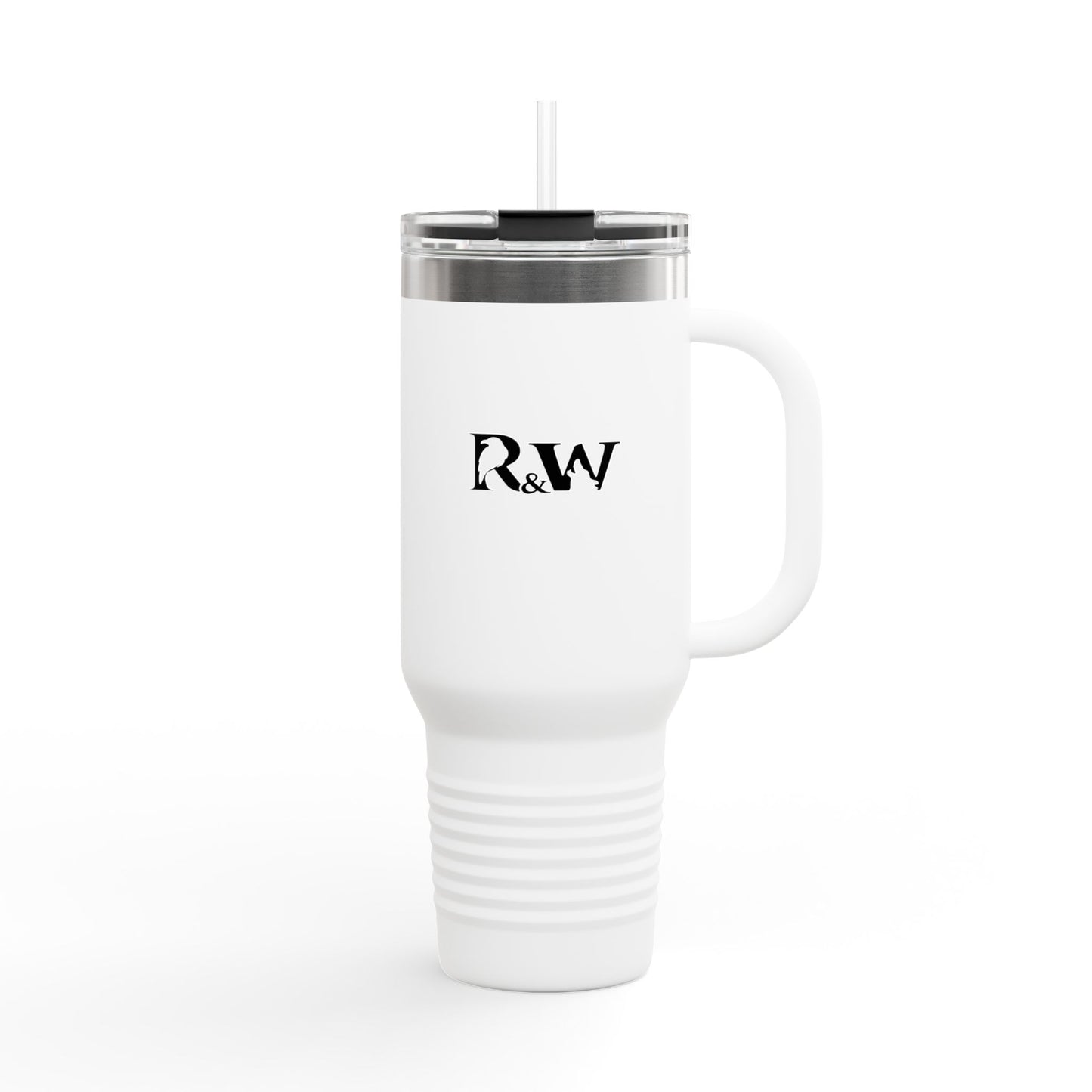 40oz Insulated Travel Mug — R&W Monogram Stainless Tumbler