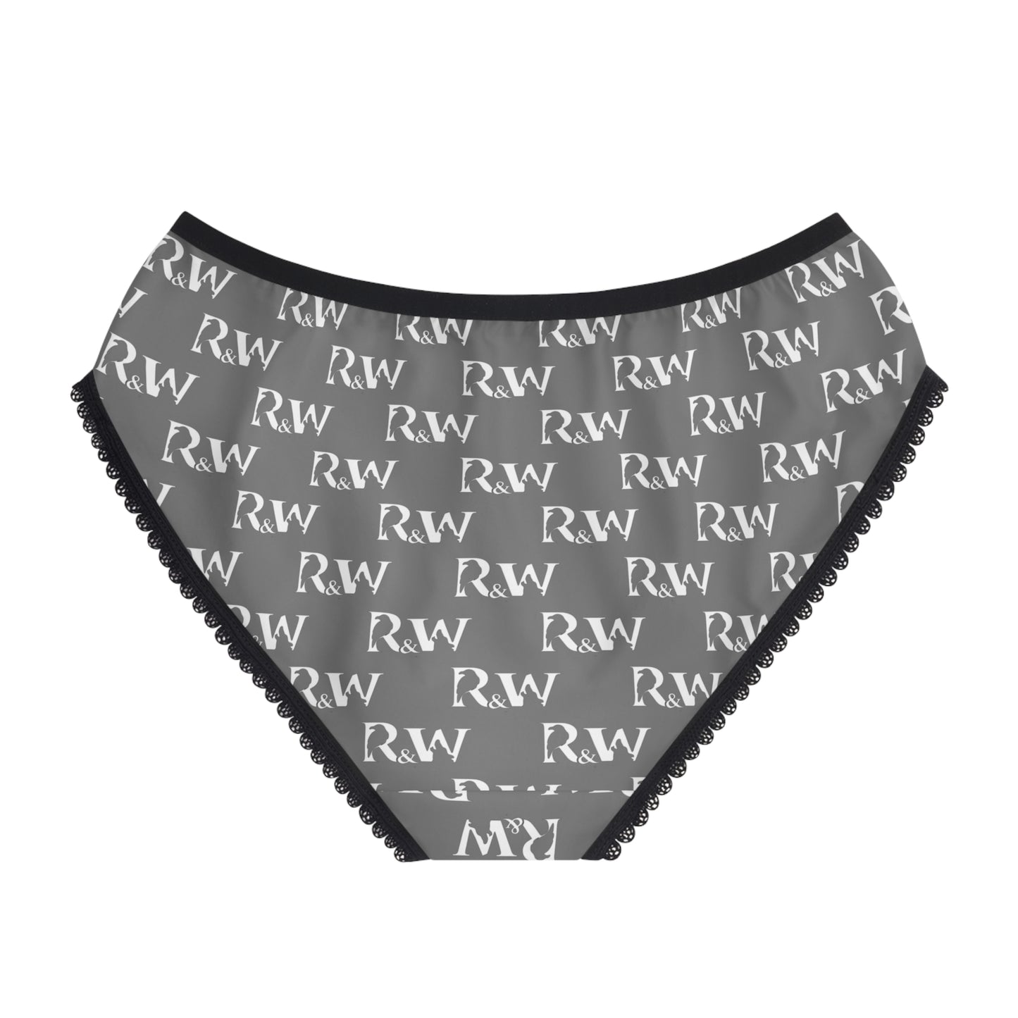 Women's Pattern Briefs — Asphalt Grey